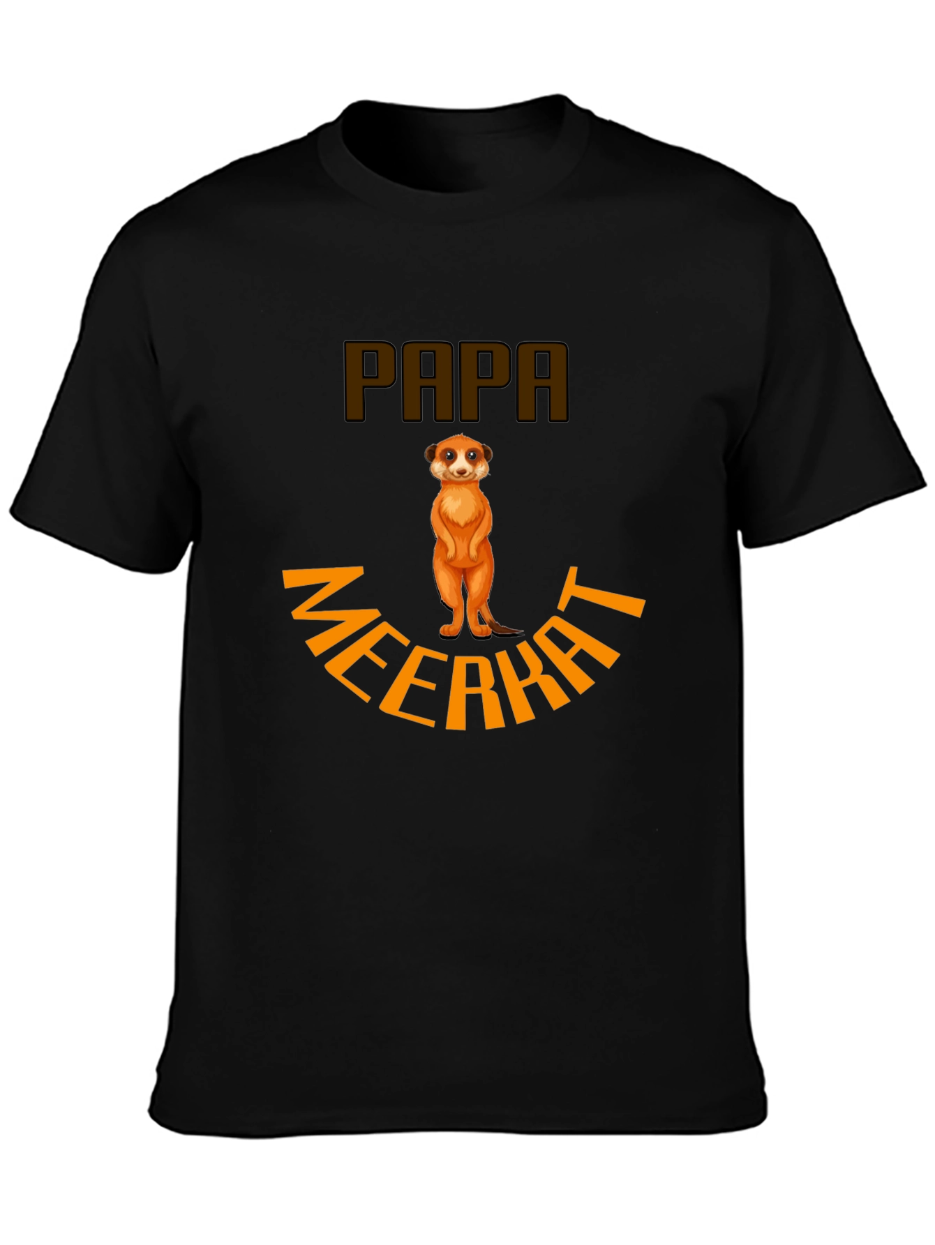 Papa Meerkat T-Shirt - Novelty Animal Graphic Tee