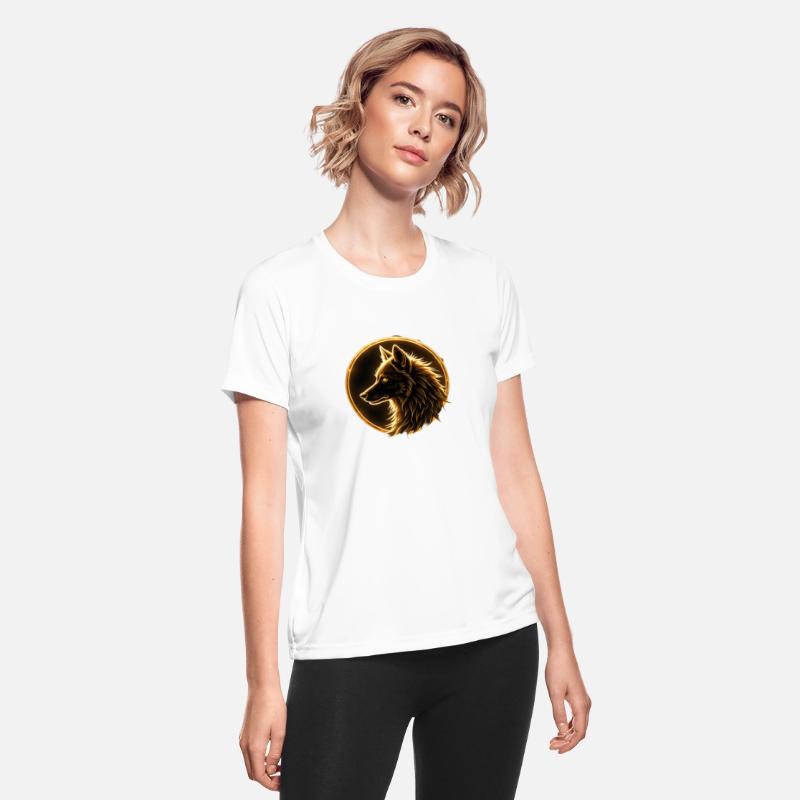 Fiery Wolf Design - Bold Graphic Tee