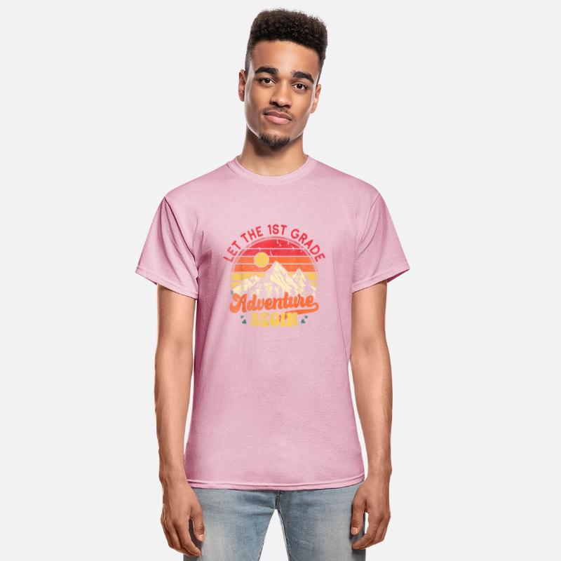 First Grade Where The Adventure Begins Gift Back T