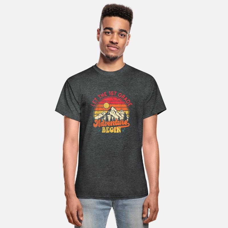 First Grade Where The Adventure Begins Gift Back T
