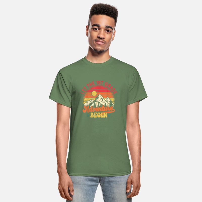 First Grade Where The Adventure Begins Gift Back T