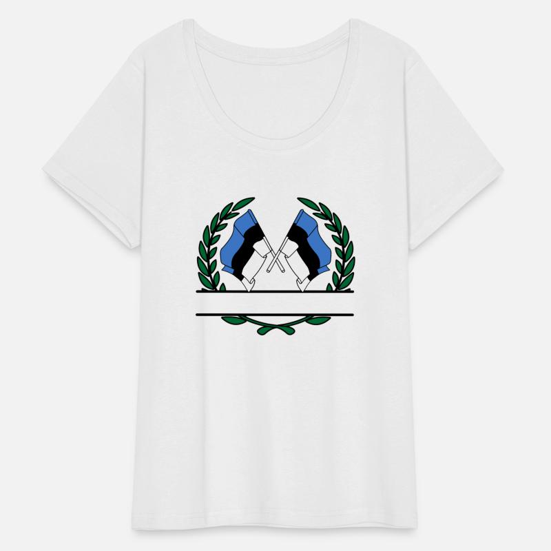 Flags Estonia laurel wreath banner