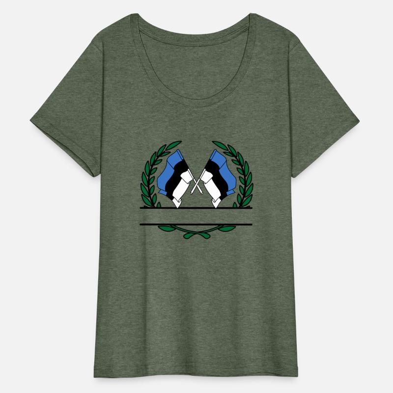 Flags Estonia laurel wreath banner