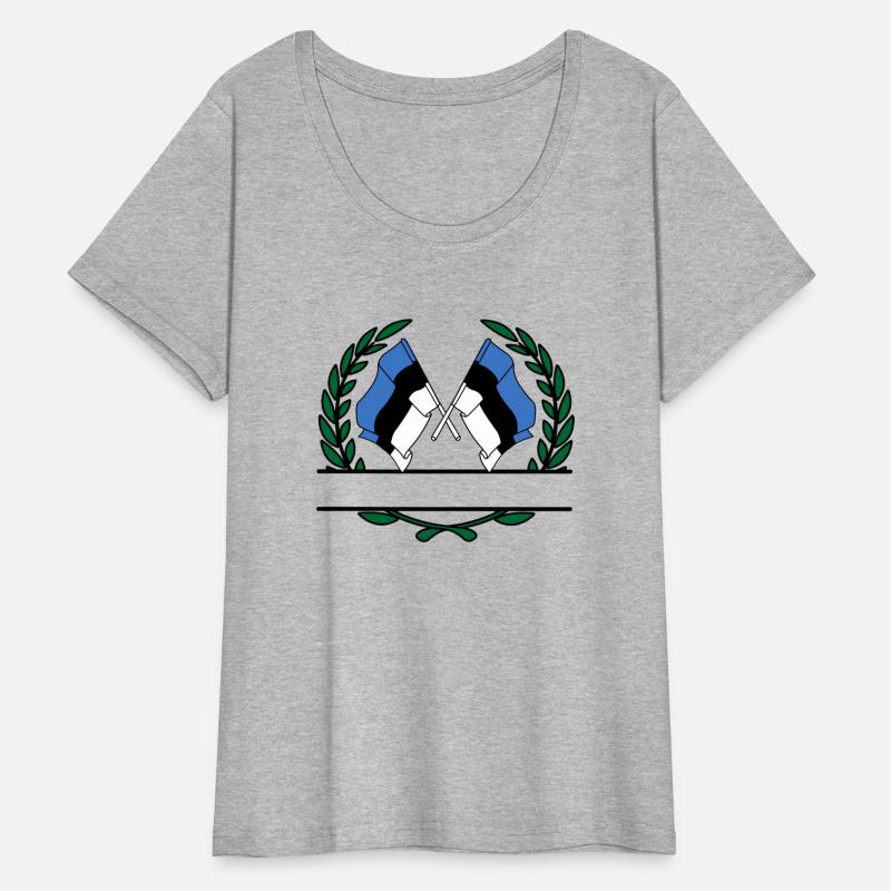 Flags Estonia laurel wreath banner