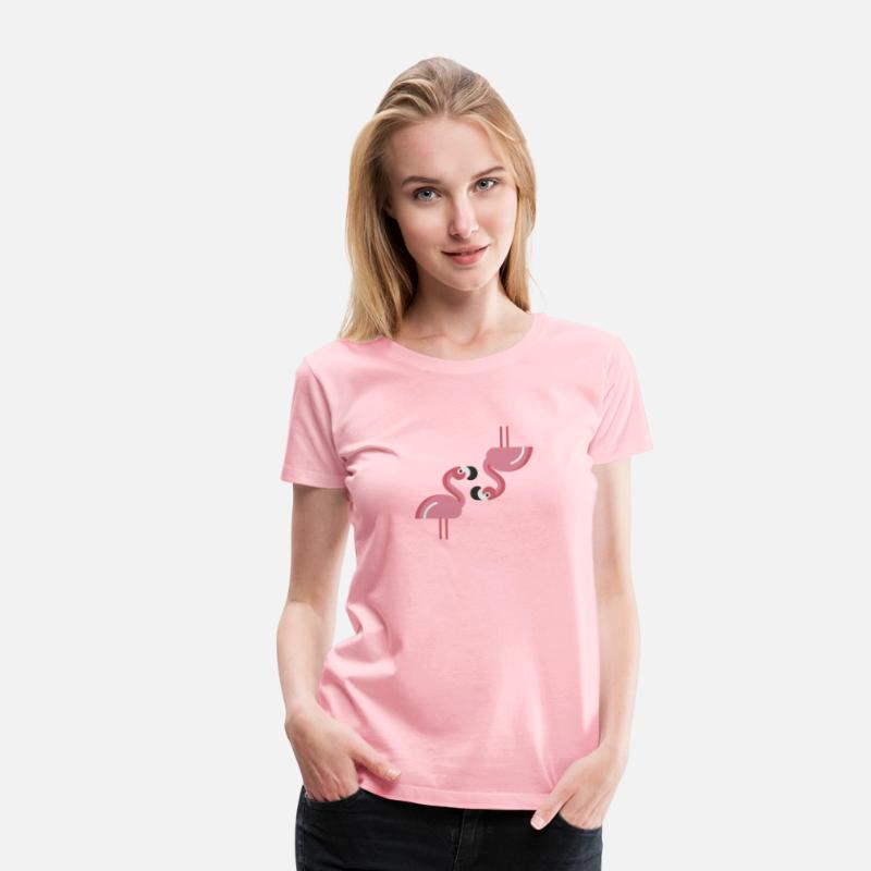 Flamingo Heads Upside Down Cute Pink Bird Lovers