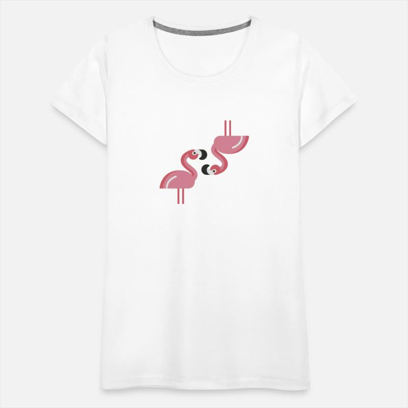 Flamingo Heads Upside Down Cute Pink Bird Lovers