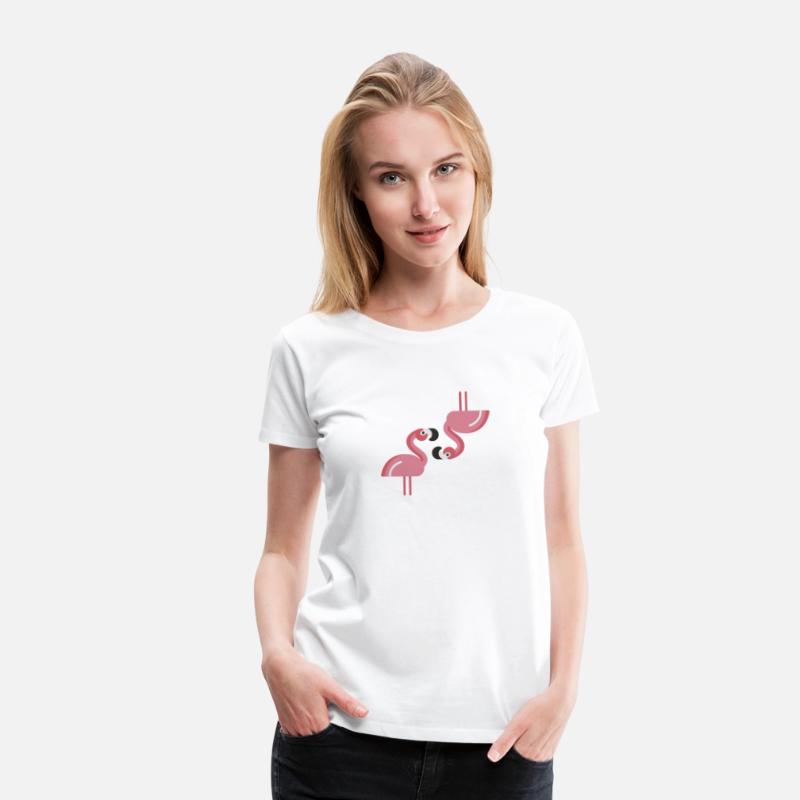 Flamingo Heads Upside Down Cute Pink Bird Lovers