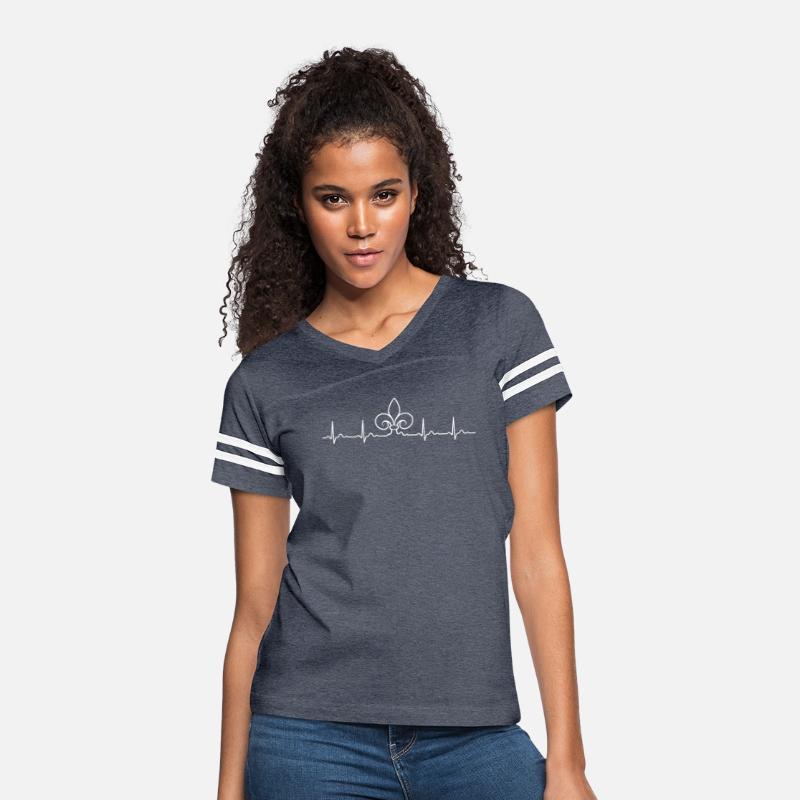 Fleur De Lis Heartbeat Shirt Mardi Gras Pulse Tee