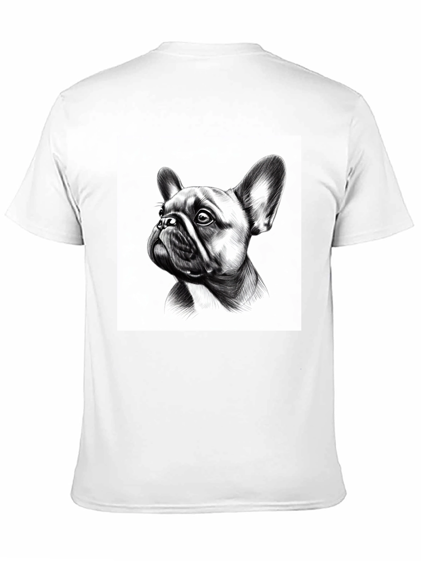 French Bulldog Graphic Tee - Black Cotton Comfort