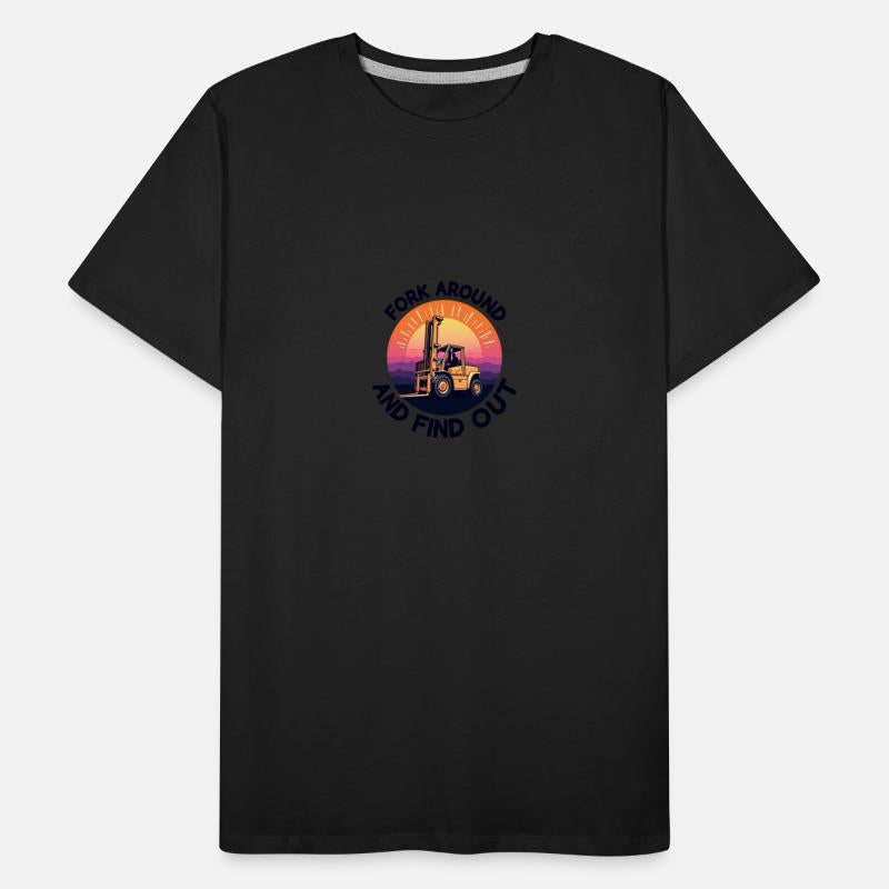 Fork Around and Find Out Forklift Sunset