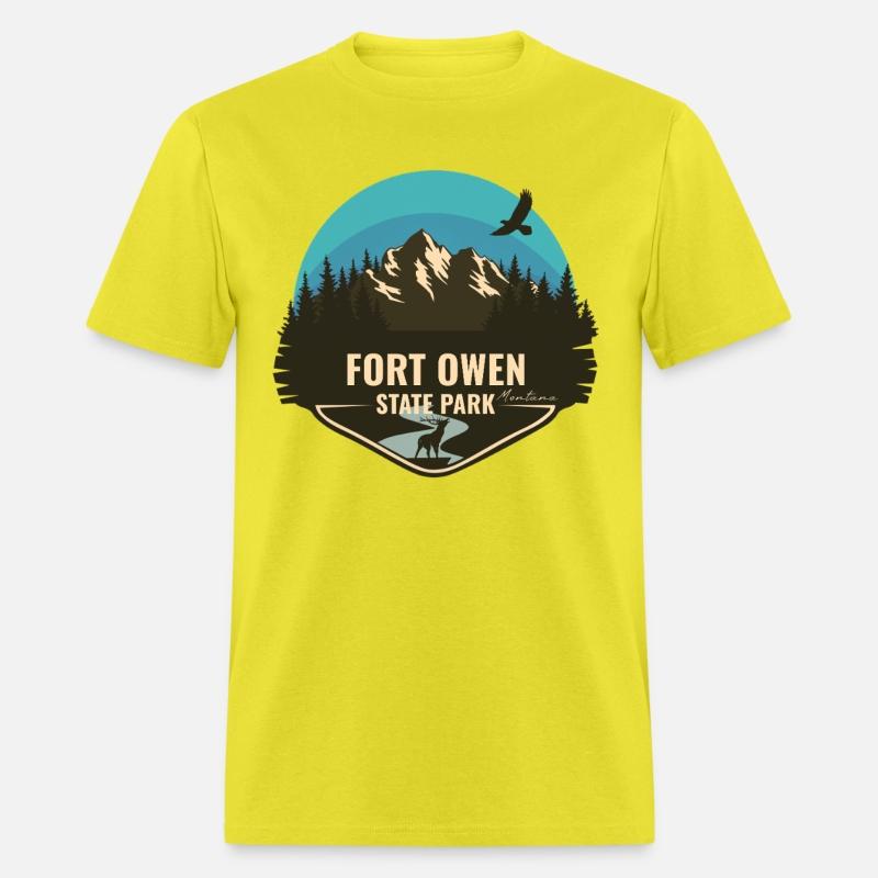 Fort Owen State Park Montana Retro Badge Souvenir