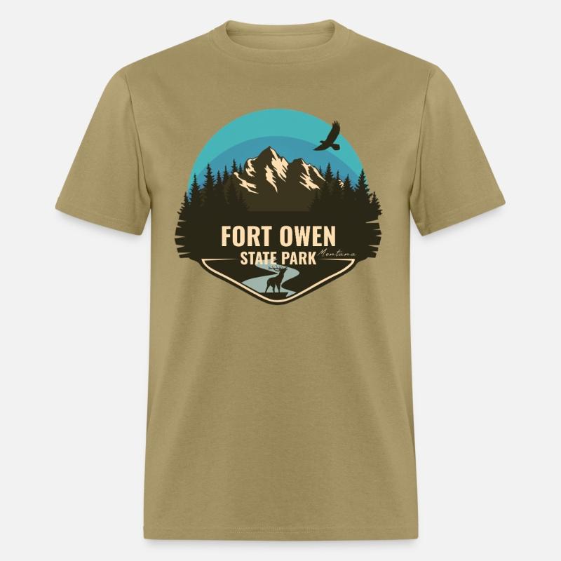 Fort Owen State Park Montana Retro Badge Souvenir