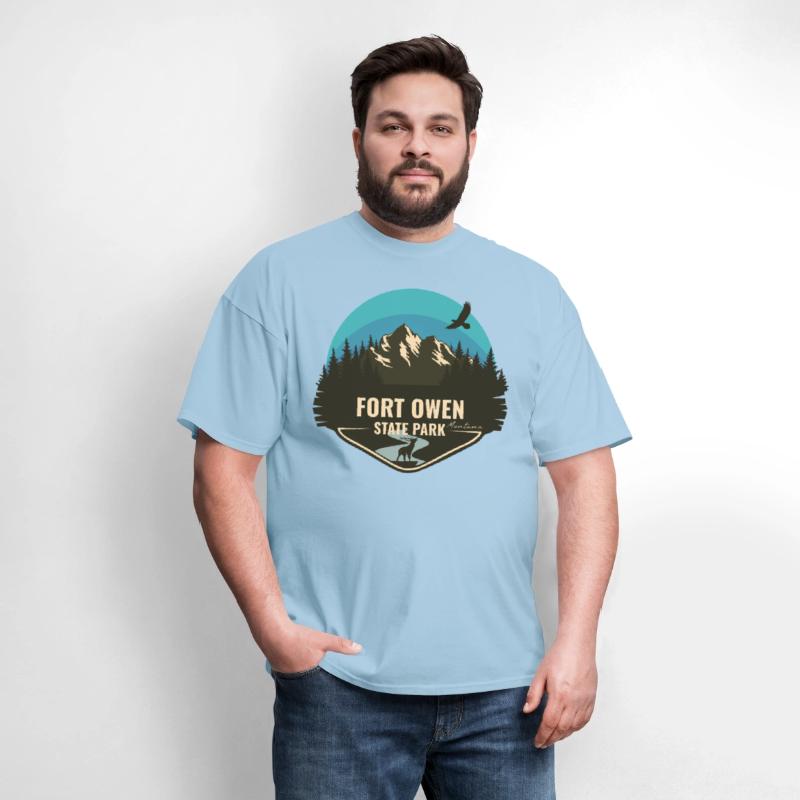 Fort Owen State Park Montana Retro Badge Souvenir