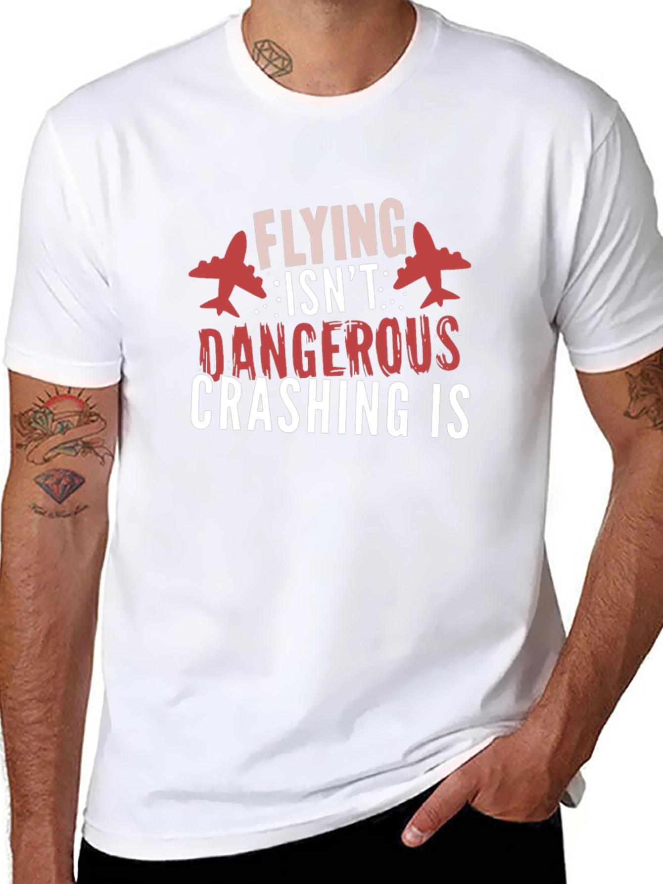 Flying Isnt Dangerous Graphic Tee