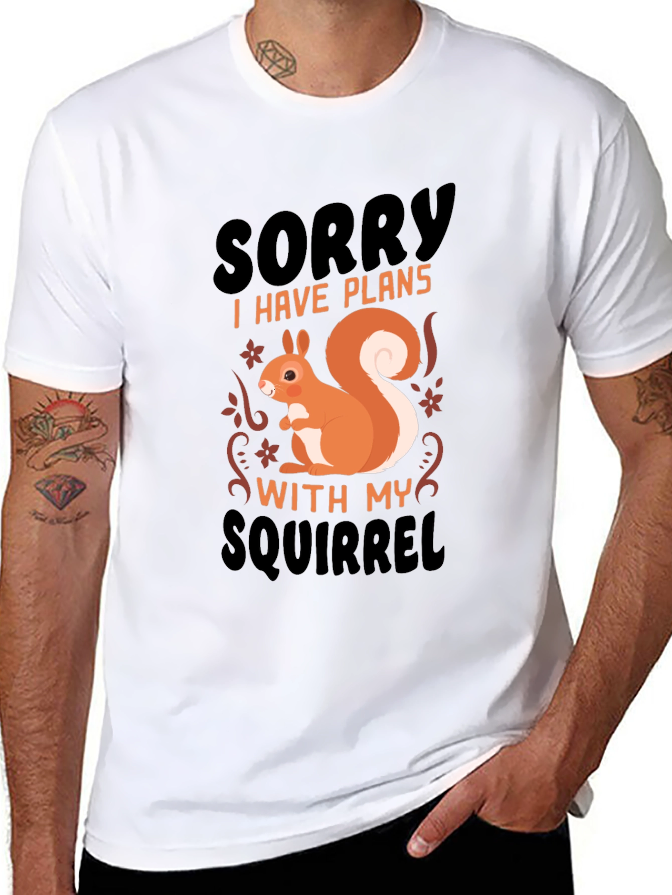 Funny Squirrel Plans T-Shirt