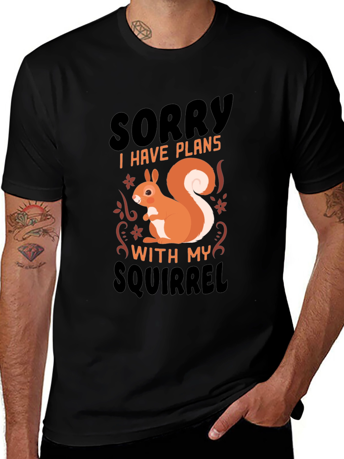 Funny Squirrel Plans T-Shirt