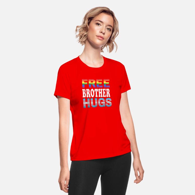 Free Brother Hugs LGBT Pride Free Brother Hugs