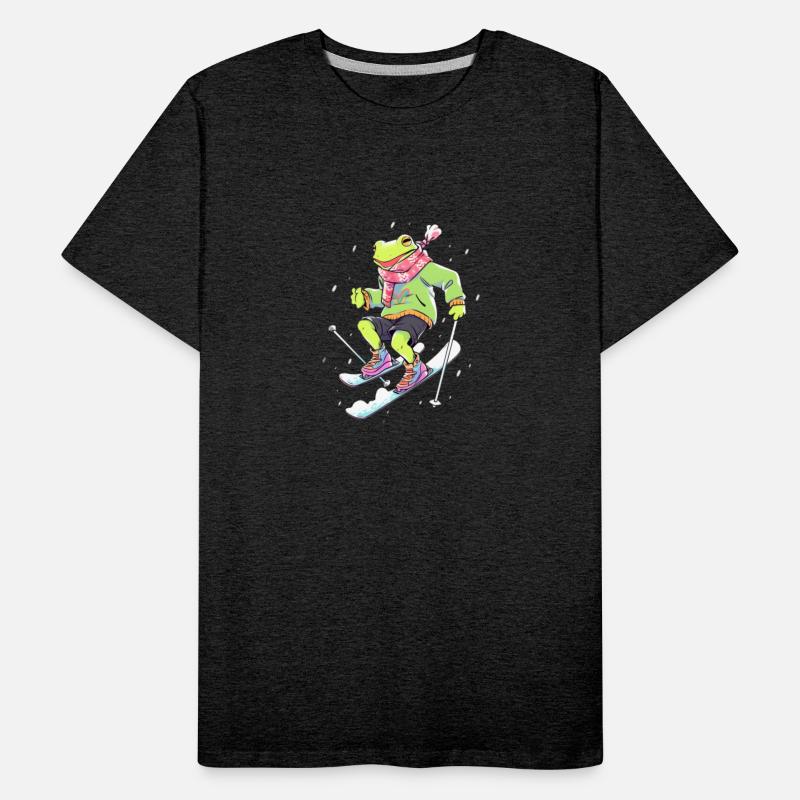 Frog Skiing Skier Ski Winter Snow