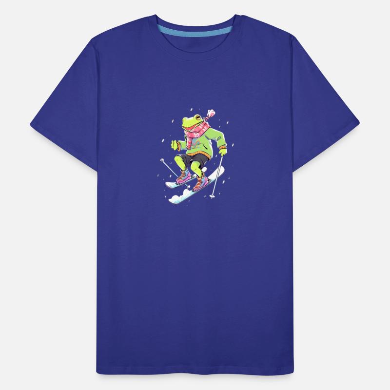 Frog Skiing Skier Ski Winter Snow