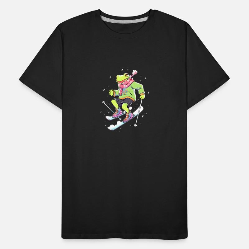 Frog Skiing Skier Ski Winter Snow