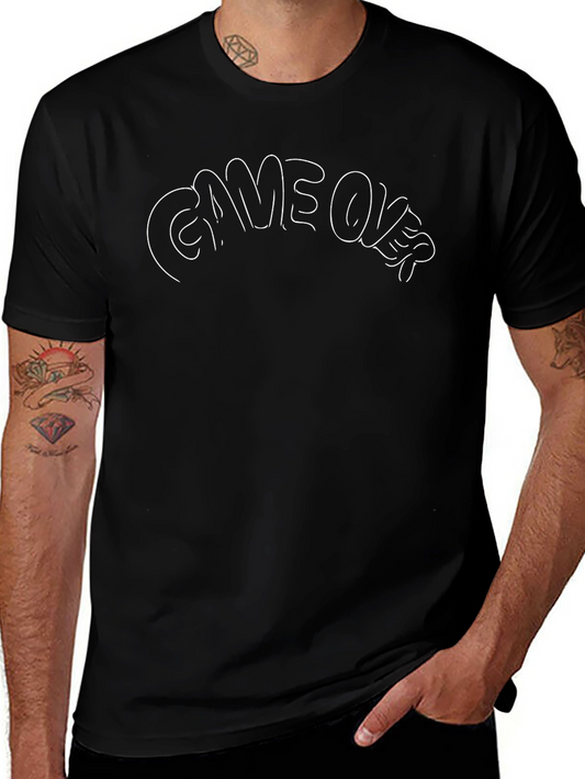 Game Over Black T-Shirt - Gamer Style