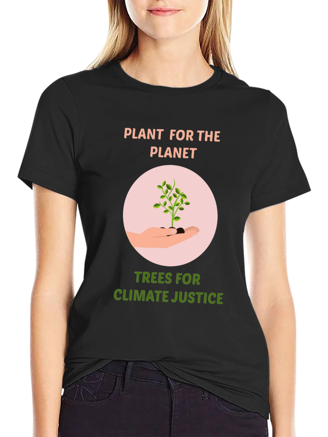 Eco-Friendly Plant for the Planet Graphic T-Shirt