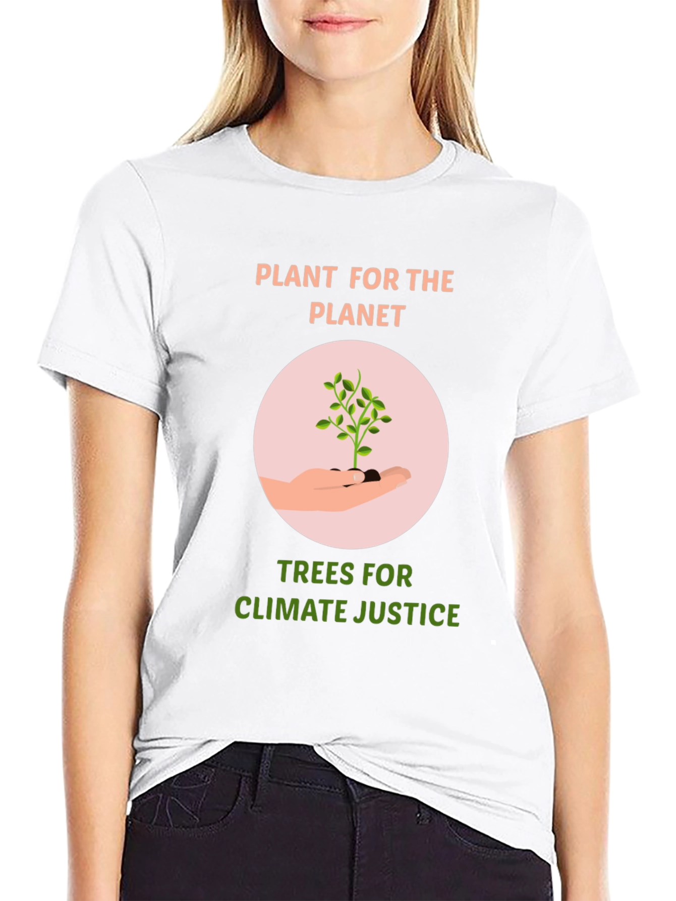 Eco-Friendly Plant for the Planet Graphic T-Shirt