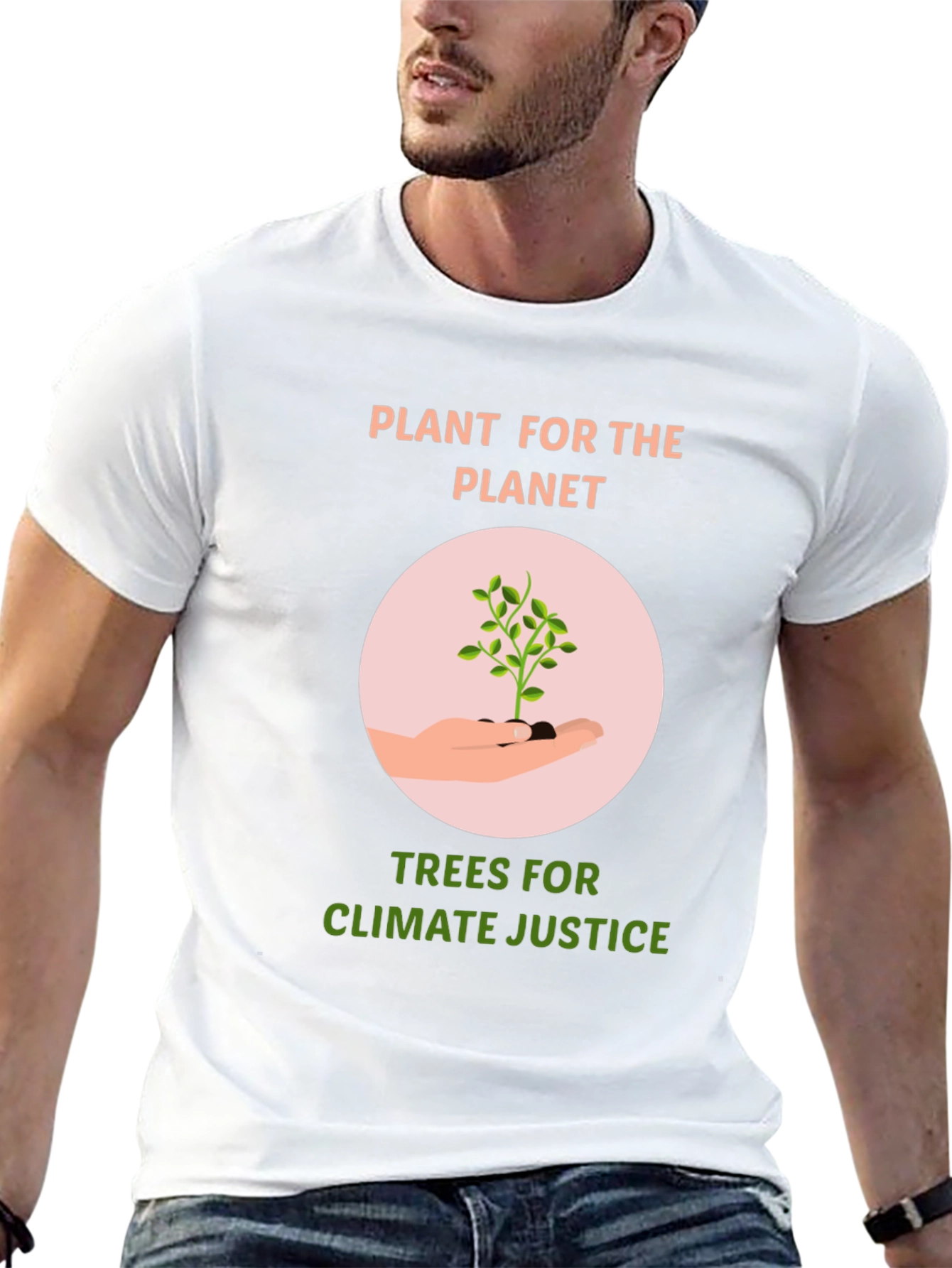 Eco-Friendly Plant for the Planet Graphic T-Shirt