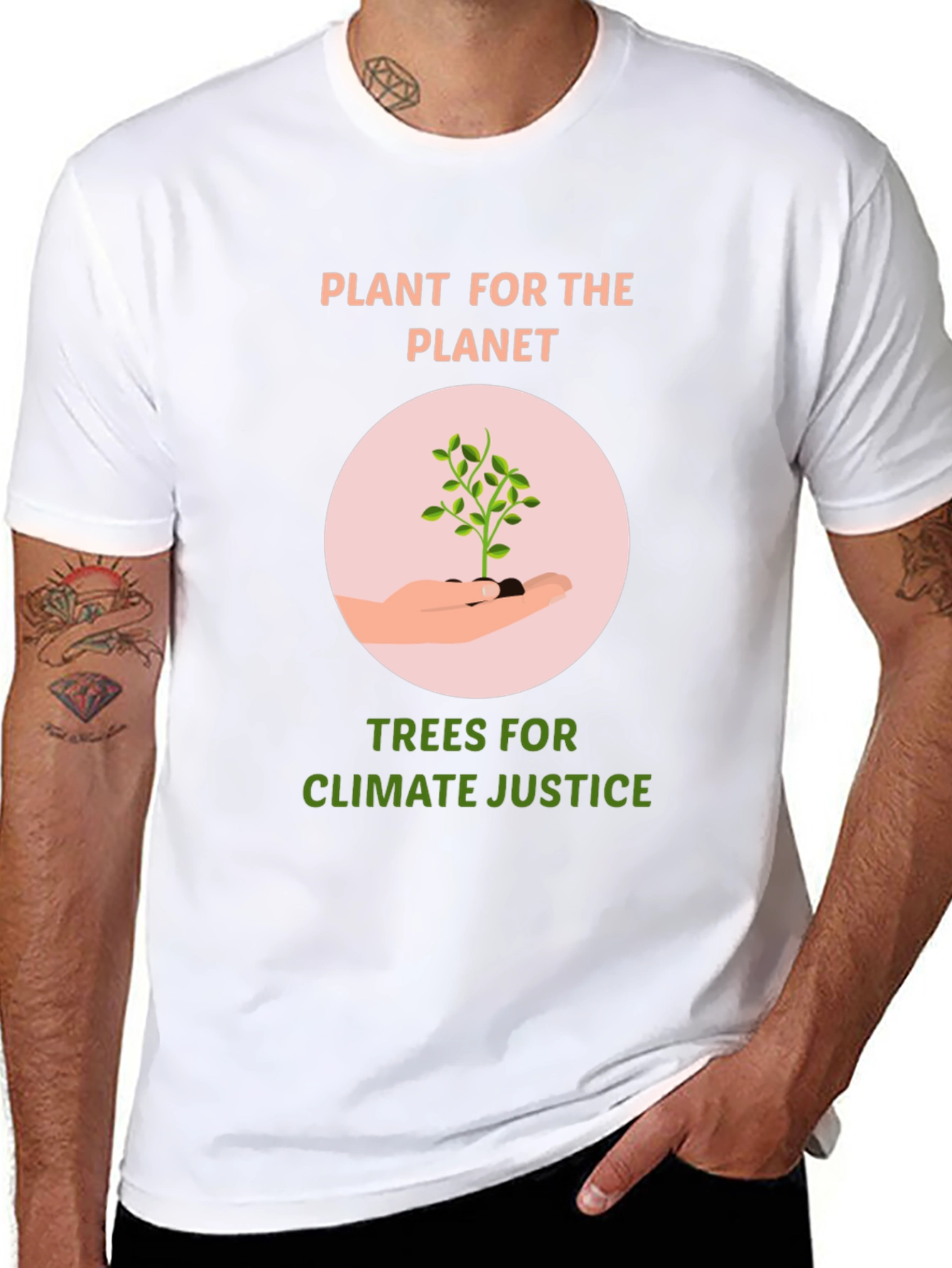 Eco-Friendly Plant for the Planet Graphic T-Shirt