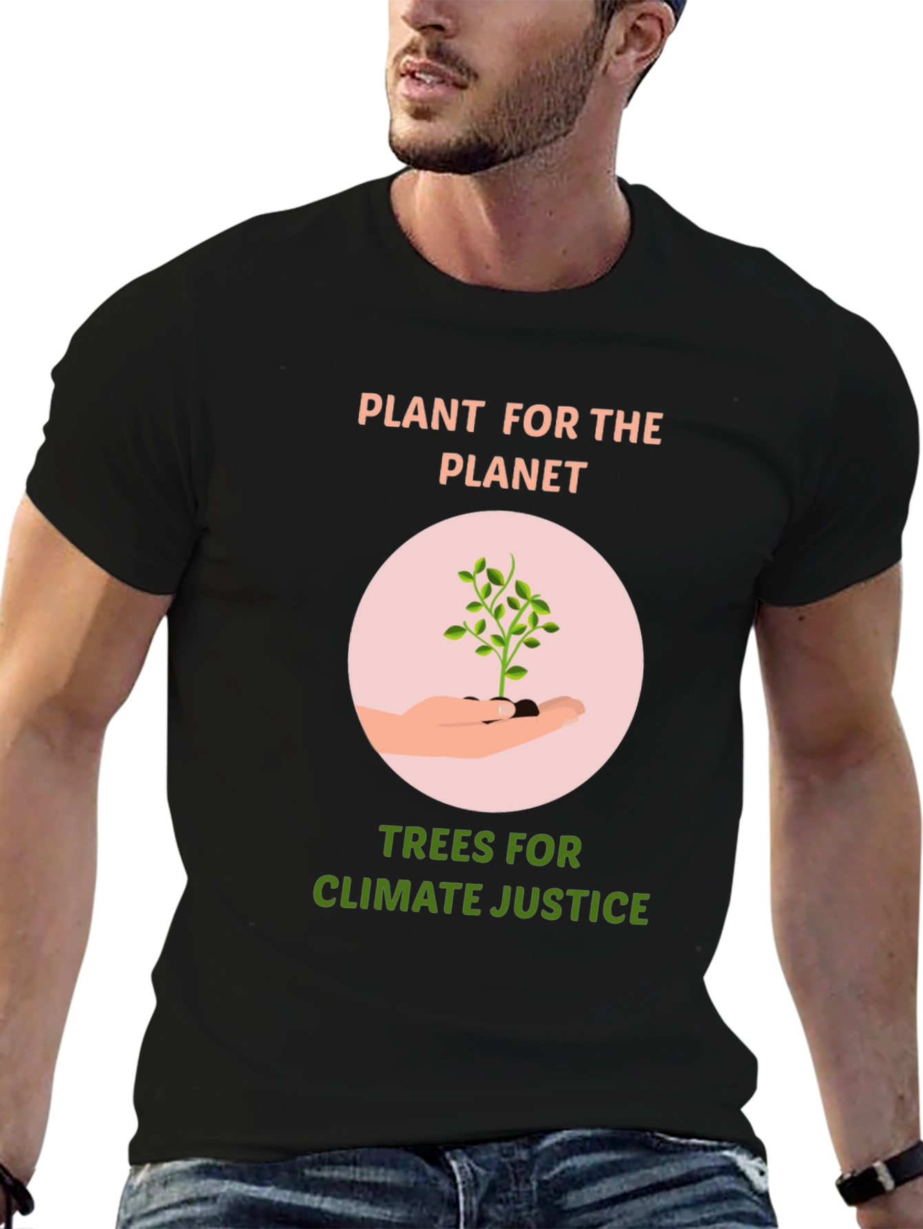 Eco-Friendly Plant for the Planet Graphic T-Shirt