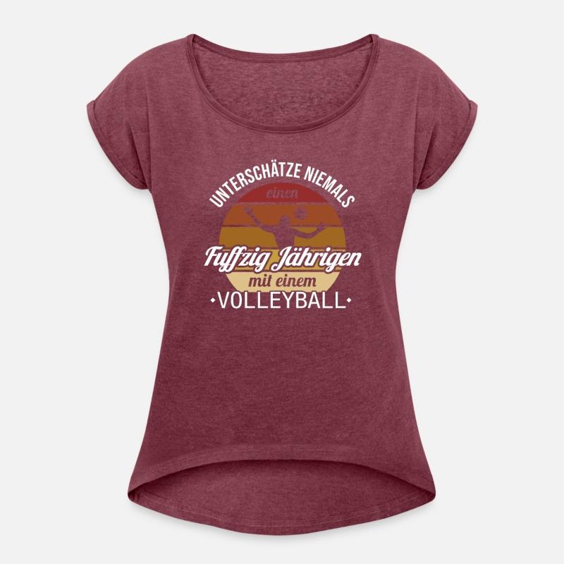 Fuffzig Jähriger mit Volleyball Team Player 50th