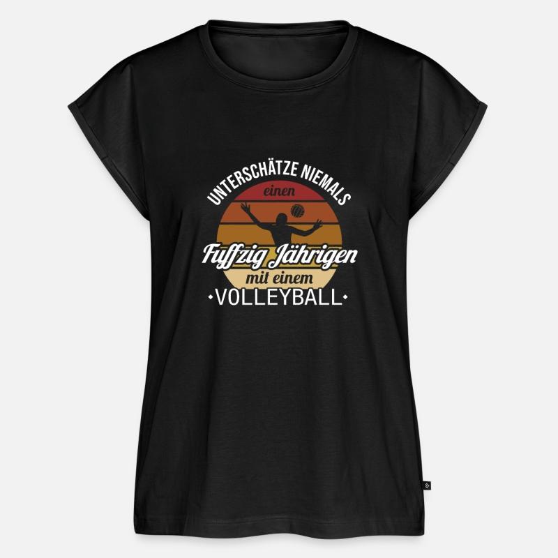Fuffzig Jähriger mit Volleyball Team Player 50th
