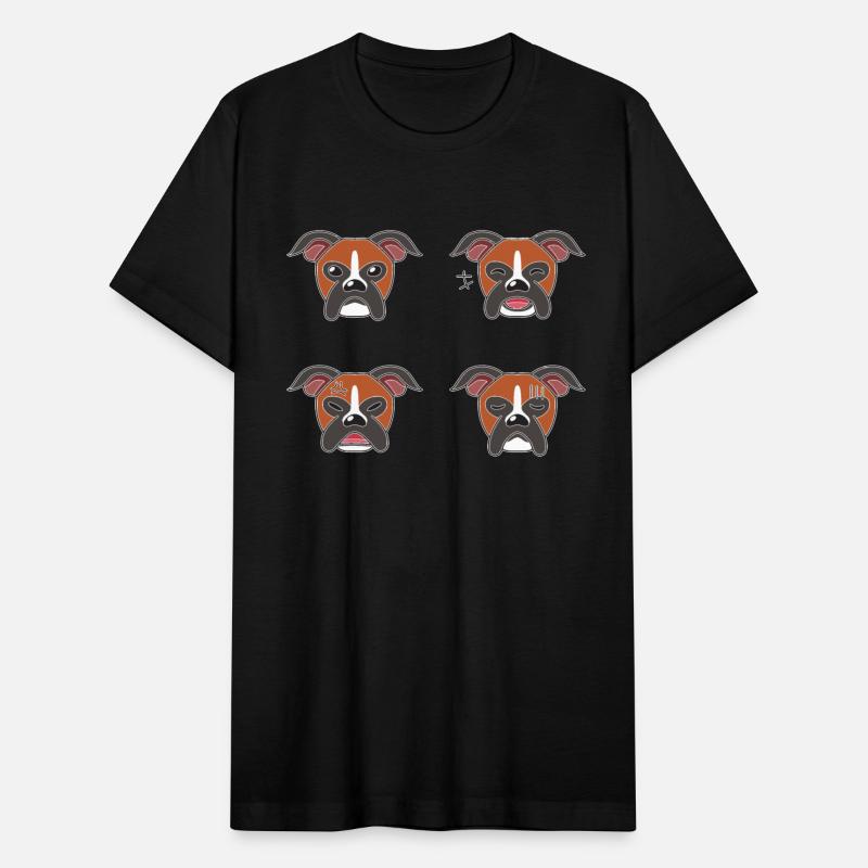 Funny Boxer Dog Cartoon Faces