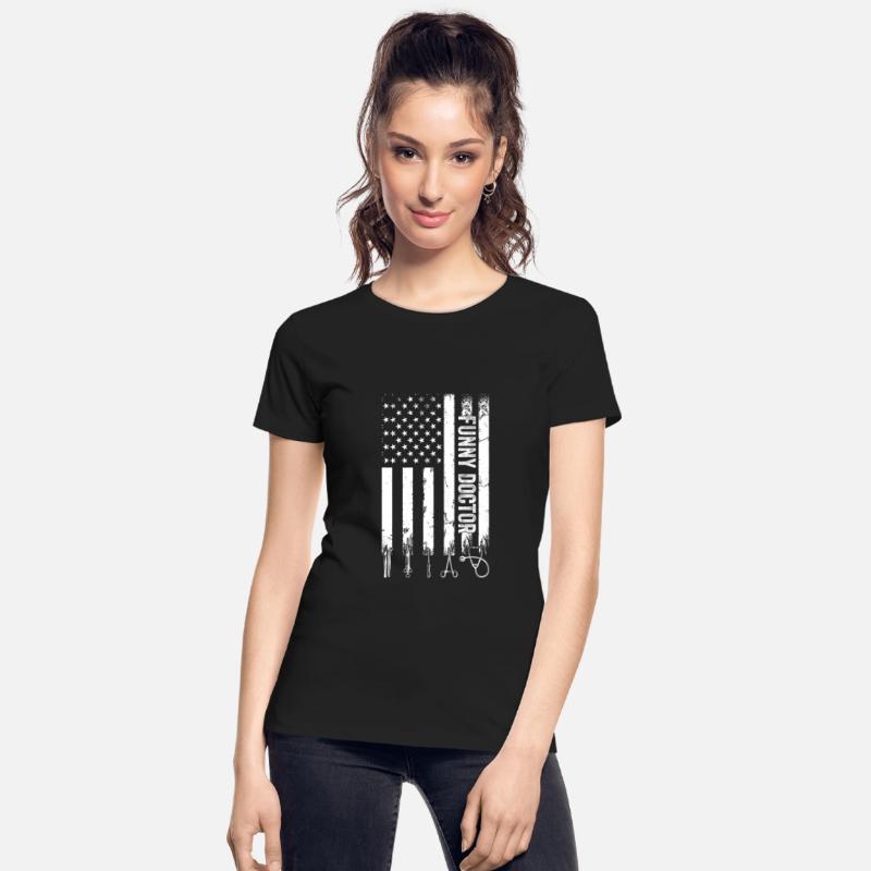 Funny Doctor US Flag - Hospital Doctor