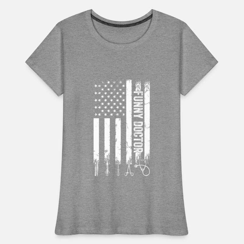 Funny Doctor US Flag - Hospital Doctor