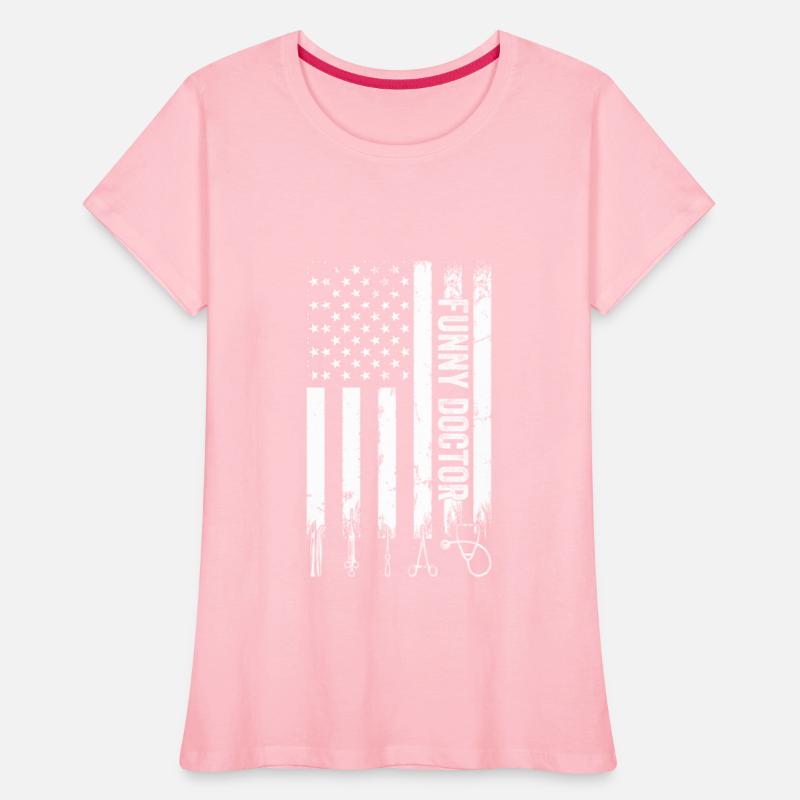 Funny Doctor US Flag - Hospital Doctor