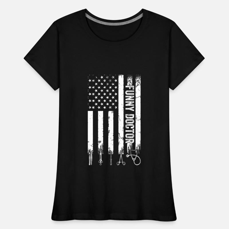 Funny Doctor US Flag - Hospital Doctor