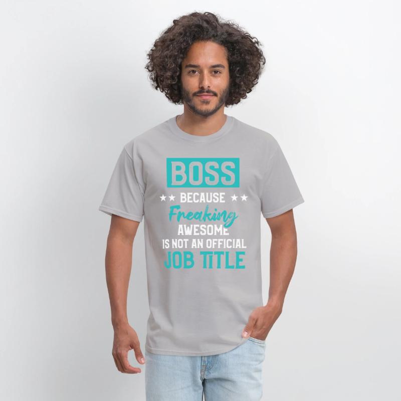 Funny Great Boss Because Freaking Awesome Title