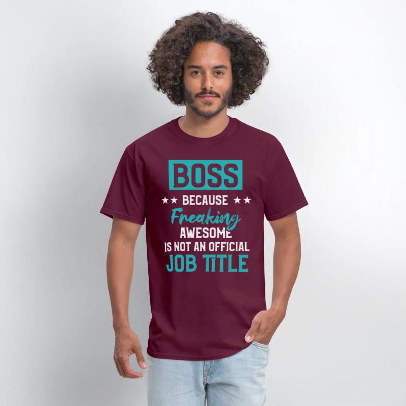 Funny Great Boss Because Freaking Awesome Title