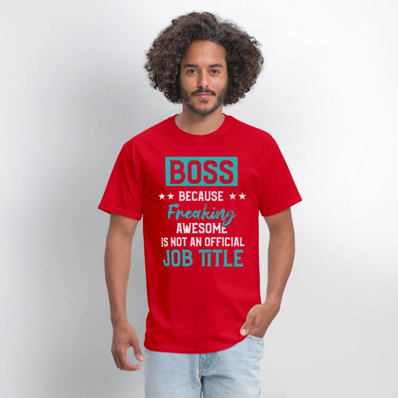 Funny Great Boss Because Freaking Awesome Title