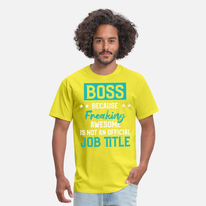 Funny Great Boss Because Freaking Awesome Title
