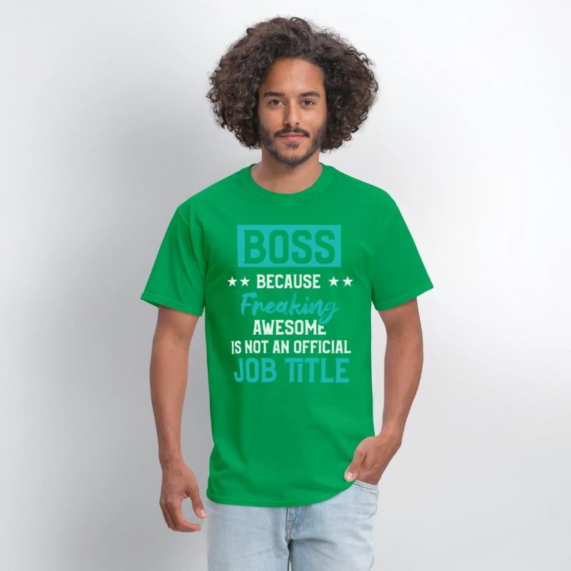 Funny Great Boss Because Freaking Awesome Title