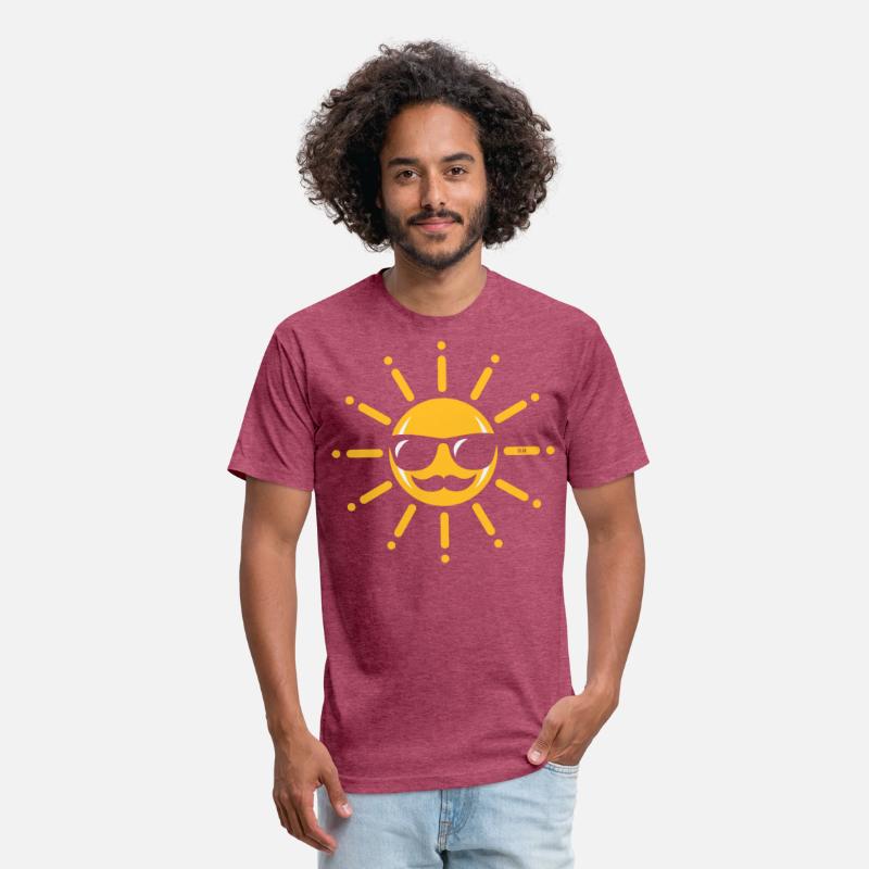 Funny Sun With Sunglasses And Mustache (2C)