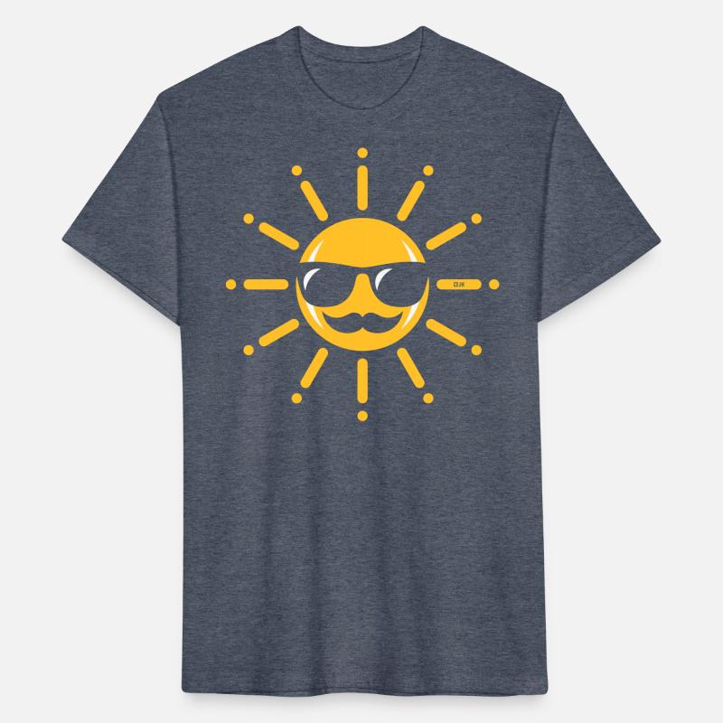 Funny Sun With Sunglasses And Mustache (2C)