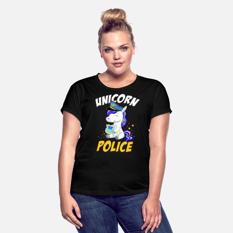 Funny Unicorn Police Officer Policorn Girls Gift