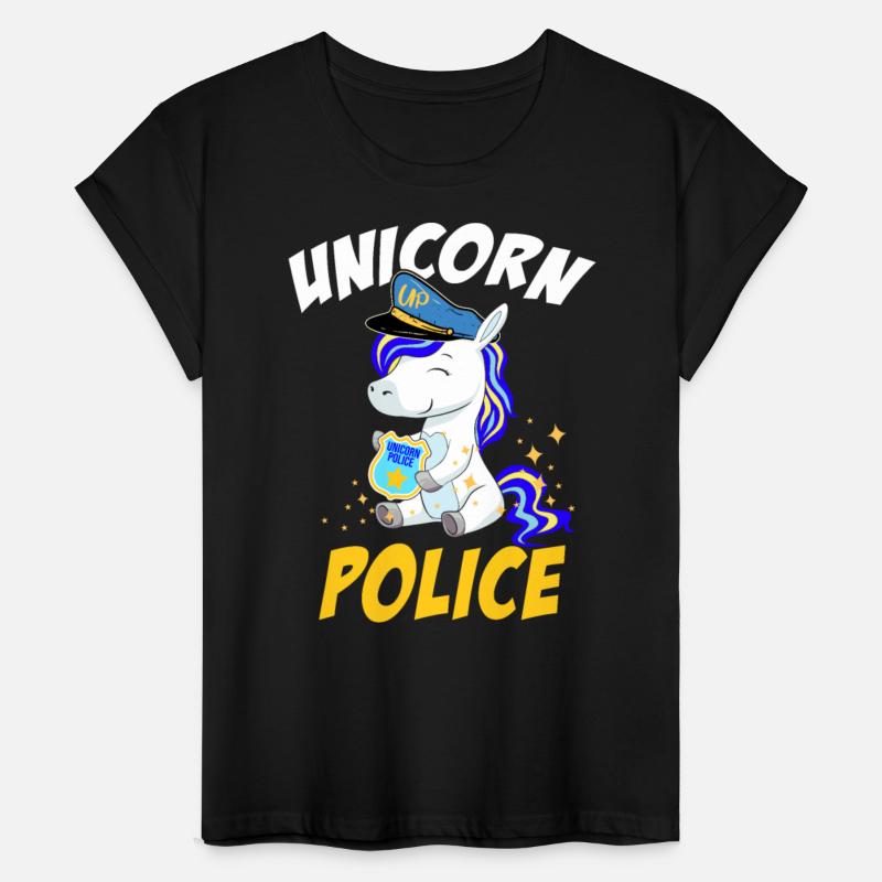 Funny Unicorn Police Officer Policorn Girls Gift