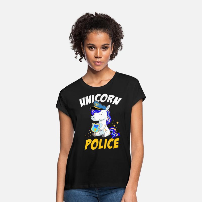 Funny Unicorn Police Officer Policorn Girls Gift