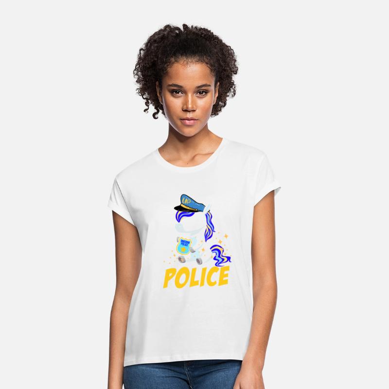 Funny Unicorn Police Officer Policorn Girls Gift