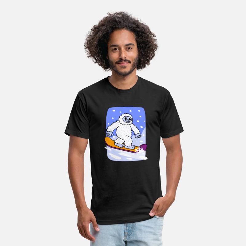 Funny Yeti Snowboarding