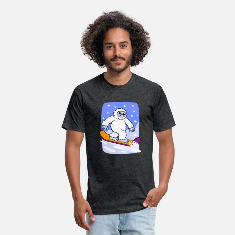 Funny Yeti Snowboarding
